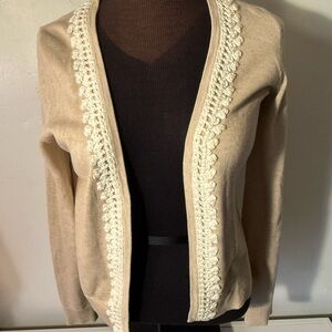 Elegant Cream Cardigan Sweater